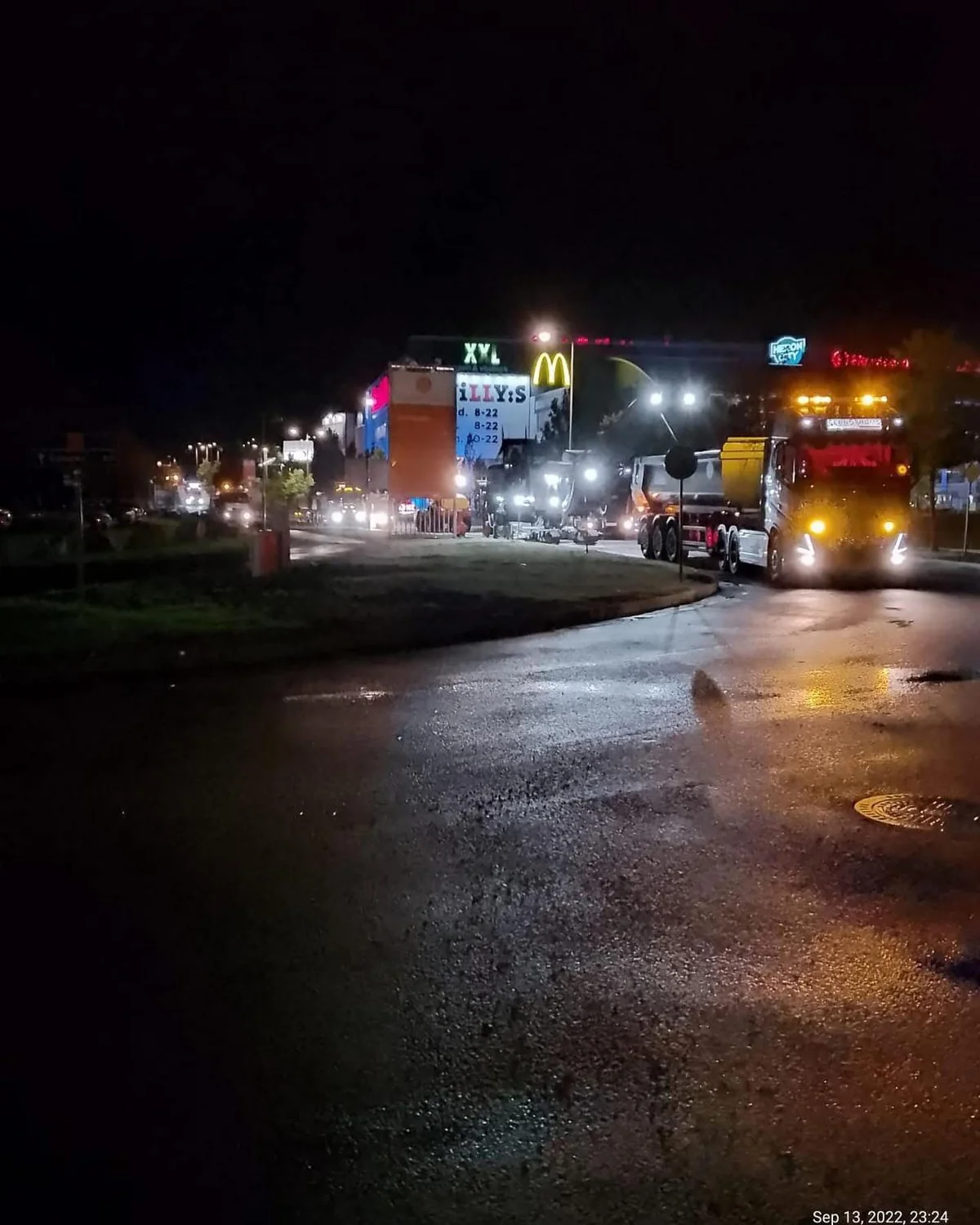 Vägavstängning och trafik